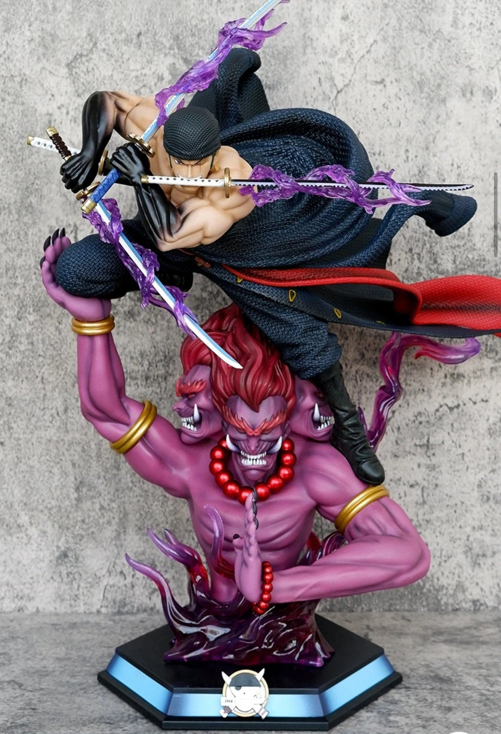 One Piece: Roronoa Zoro Ashura Demon Aura Figurine – Epic Combat Statue