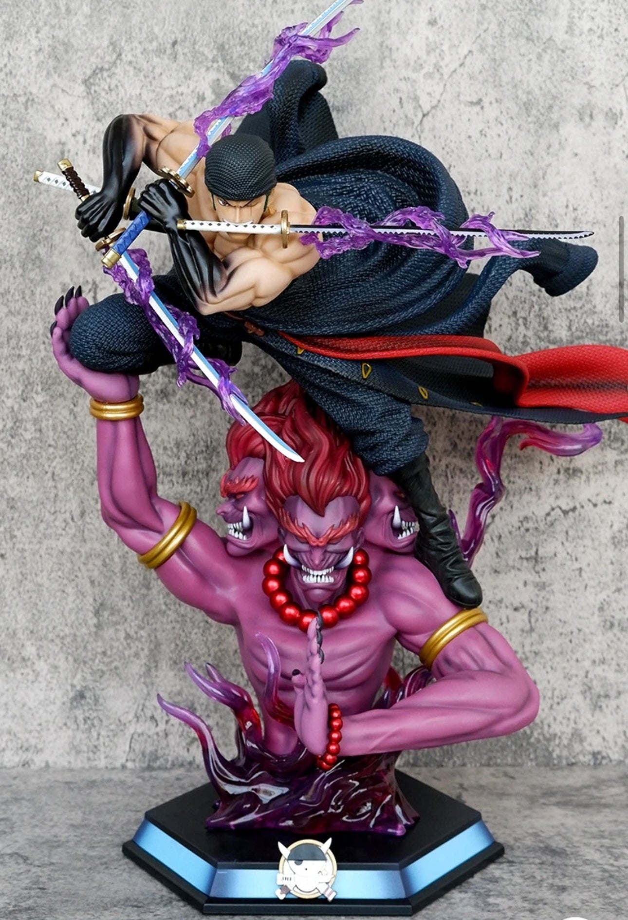 One Piece: Roronoa Zoro Ashura Demon Aura Figurine – Epic Combat Statue